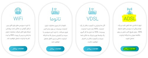 خرید اینترنت مخابرات تهران از سایت