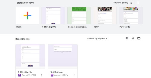 google forms