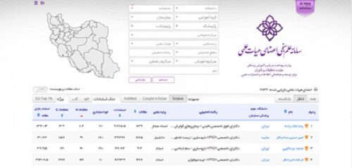 سایت علم ینجی هیئت علمی