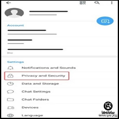نحوه رمز گذاری تلگرام اندروید