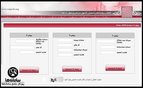 نحوه انتخاب رشته کنکور سراسری