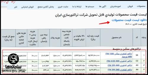 سایت گروه صنعتی تراکتور سازی تبریز