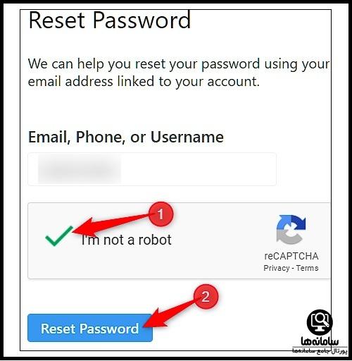 بازیابی رمز اینستا