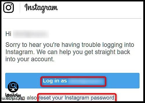 بازیابی رمز فراموش شده اینستا