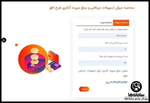 جدول وام طرح افق بانک رفاه