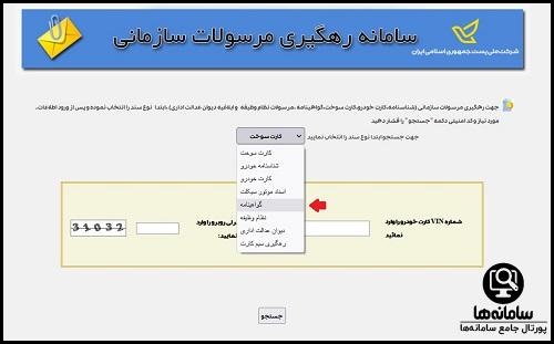 رهگیری مرسولات پستی